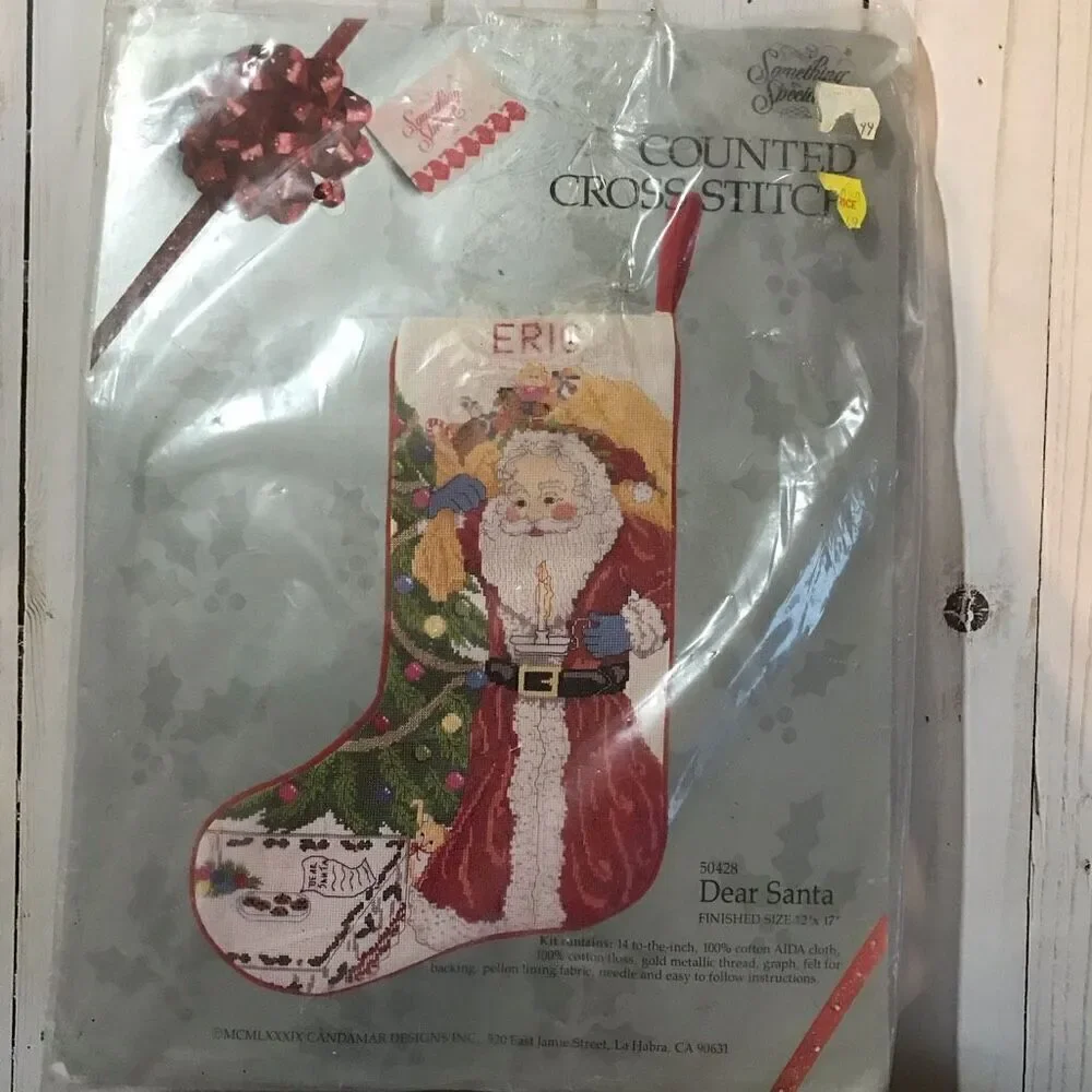 Something Special Counted Cross Stitch Christmas Stocking Kit Dear Santa 50428